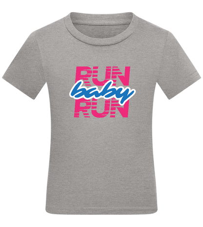 Run Baby Run Design - Comfort kids fitted t-shirt_ORION GREY_front