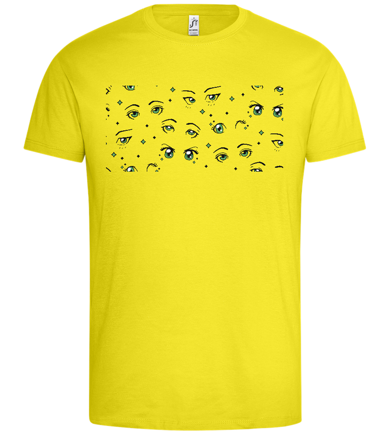 Anime Eyes Design - Premium men's t-shirt_LEMON_front