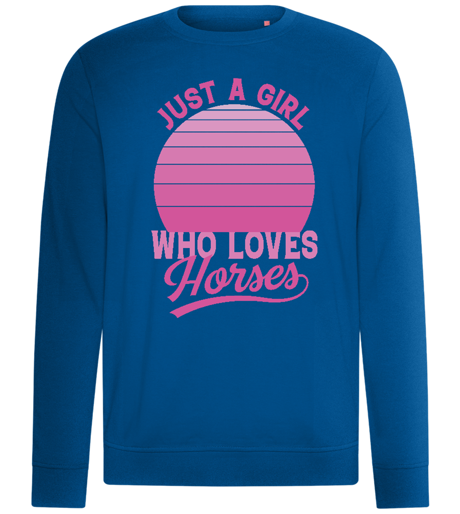 Just a Girl Who Loves Horses Design - Comfort unisex sweater_ROYAL_front