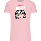 Dead Inside Skull Design - Comfort Unisex T-Shirt_CANDY PINK_front