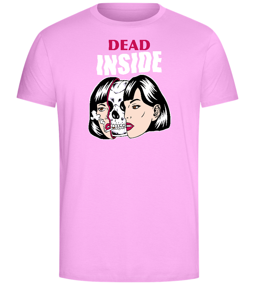 Dead Inside Skull Design - Comfort Unisex T-Shirt_CANDY PINK_front