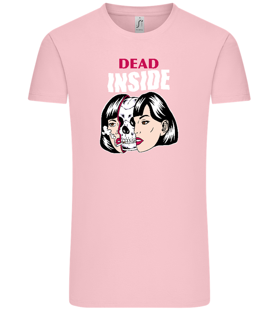 Dead Inside Skull Design - Comfort Unisex T-Shirt_CANDY PINK_front