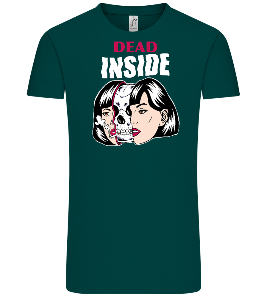 Dead Inside Skull Design - Comfort Unisex T-Shirt_GREEN EMPIRE_front