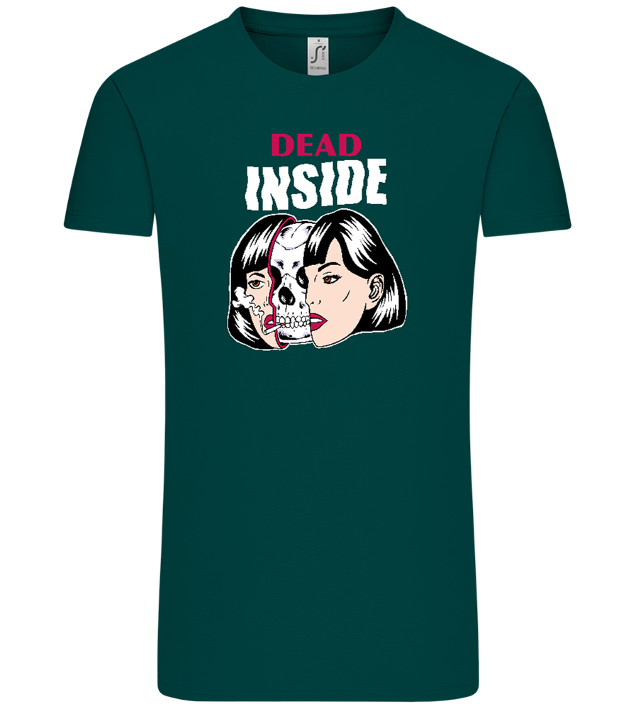 Dead Inside Skull Design - Comfort Unisex T-Shirt_GREEN EMPIRE_front