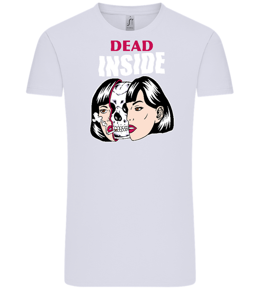 Dead Inside Skull Design - Comfort Unisex T-Shirt_LILAK_front