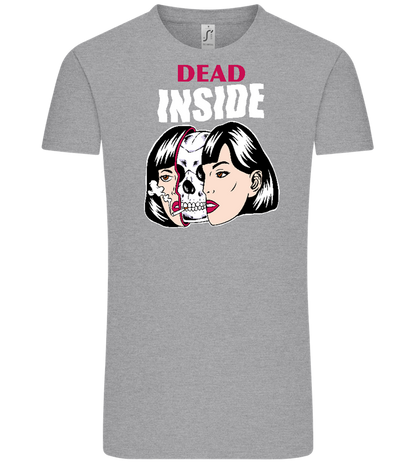 Dead Inside Skull Design - Comfort Unisex T-Shirt_ORION GREY_front