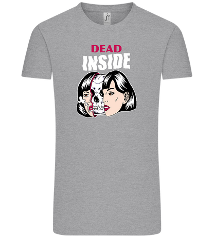 Dead Inside Skull Design - Comfort Unisex T-Shirt_ORION GREY_front