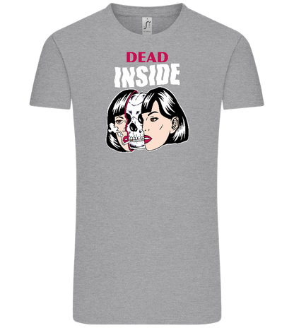 Dead Inside Skull Design - Comfort Unisex T-Shirt_ORION GREY_front