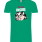 Dead Inside Skull Design - Comfort Unisex T-Shirt_SPRING GREEN_front