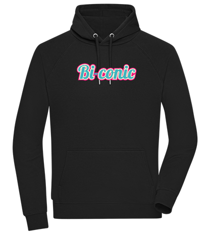 Bi-Conic Design - Comfort unisex hoodie_BLACK_front