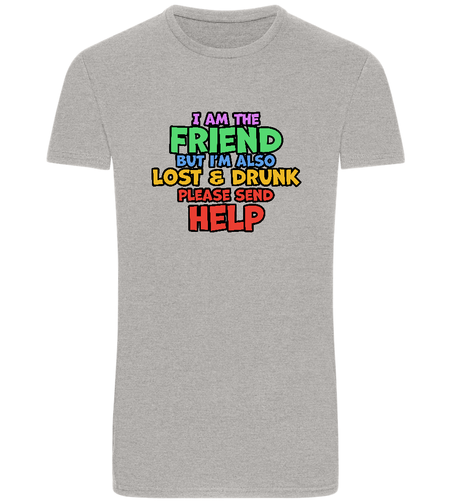 I am the Friend Design - Basic Unisex T-Shirt_ORION GREY_front