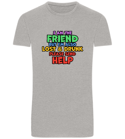 I am the Friend Design - Basic Unisex T-Shirt_ORION GREY_front