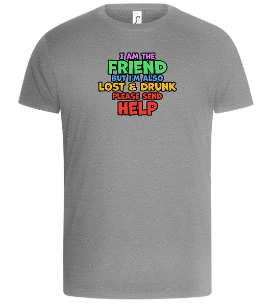 I am the Friend Design - Basic Unisex T-Shirt_ORION GREY_front