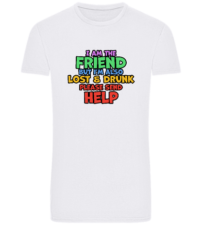 I am the Friend Design - Basic Unisex T-Shirt_WHITE_front