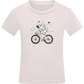 Astronaut on a Bicycle Design - Comfort kids fitted t-shirt_LIGHT PINK_front