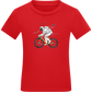 Astronaut on a Bicycle Design - Comfort kids fitted t-shirt_RED_front