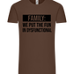 Fun in Dysfunctional Design - Premium men's t-shirt_CHOCOLATE_front