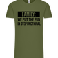 Fun in Dysfunctional Design - Premium men's t-shirt_DARK KHAKI_front