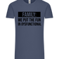 Fun in Dysfunctional Design - Premium men's t-shirt_DENIM_front