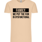 Fun in Dysfunctional Design - Premium men's t-shirt_SAND_front