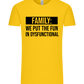 Fun in Dysfunctional Design - Premium men's t-shirt_YELLOW_front