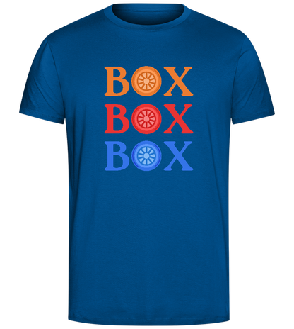 Box Box Wheel Design - Comfort Unisex T-Shirt_ROYAL_front