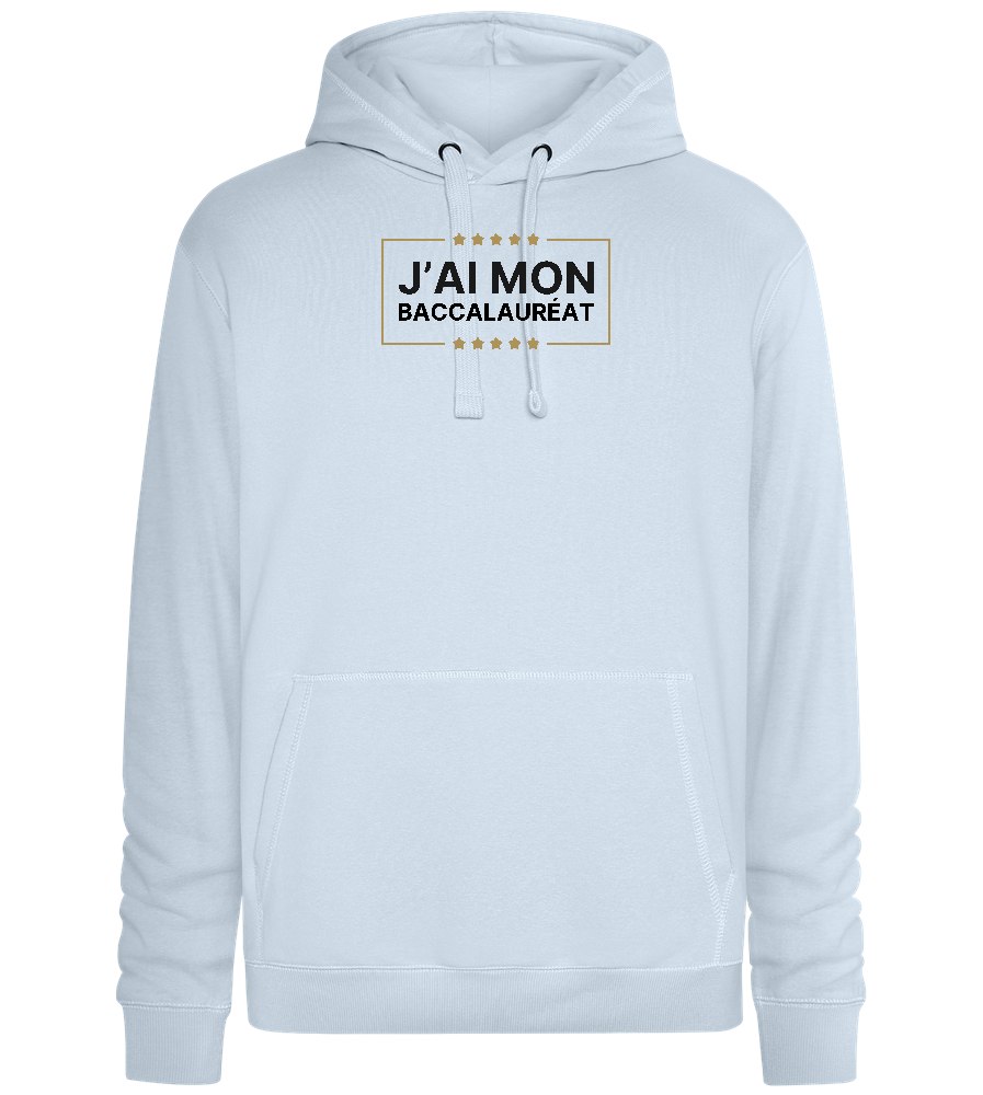 J'ai Mon Bac Design - Premium unisex hoodie_CREAMY BLUE_front