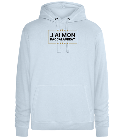 J'ai Mon Bac Design - Premium unisex hoodie_CREAMY BLUE_front