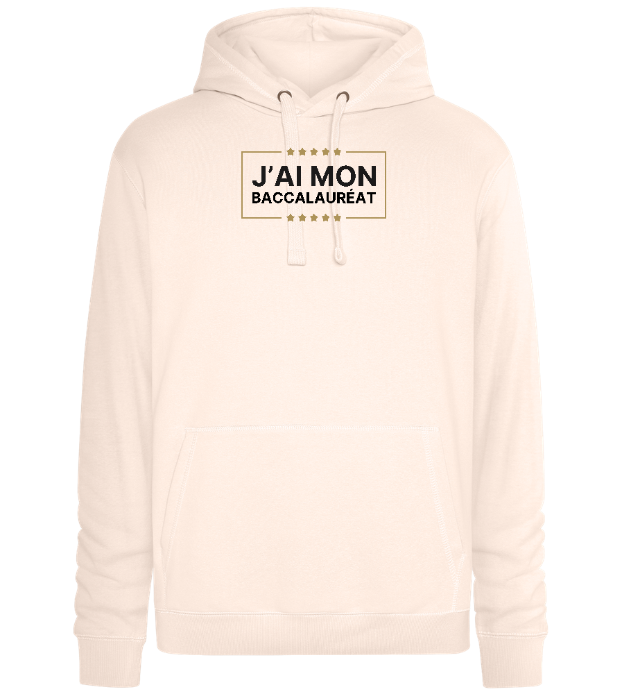 J'ai Mon Bac Design - Premium unisex hoodie_LIGHT PEACH ROSE_front