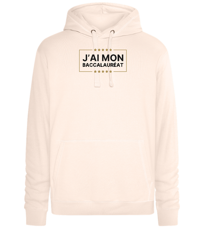 J'ai Mon Bac Design - Premium unisex hoodie_LIGHT PEACH ROSE_front