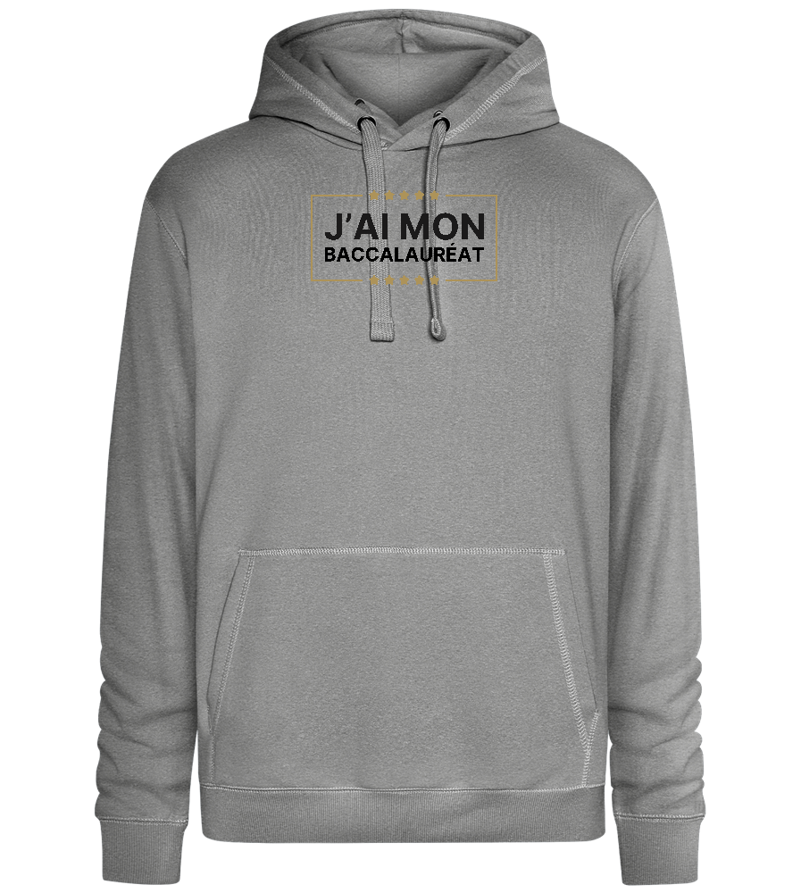 J'ai Mon Bac Design - Premium unisex hoodie_ORION GREY II_front