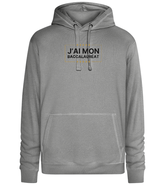 J'ai Mon Bac Design - Premium unisex hoodie_ORION GREY II_front