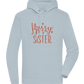 Bossy Sister Text Design - Premium unisex hoodie_CREAMY BLUE_front