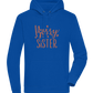 Bossy Sister Text Design - Premium unisex hoodie_ROYAL_front