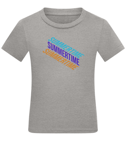 Summertime Design - Comfort kids fitted t-shirt_ORION GREY_front