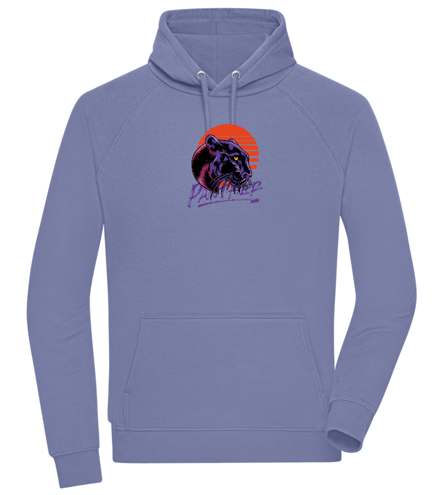 Retro Panther Design - Comfort unisex hoodie_BLUE_front