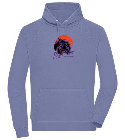 Retro Panther Design - Comfort unisex hoodie_BLUE_front