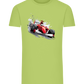 Red F1 Design - Comfort men's fitted t-shirt_GREEN APPLE_front