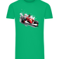 Red F1 Design - Comfort men's fitted t-shirt_MEADOW GREEN_front