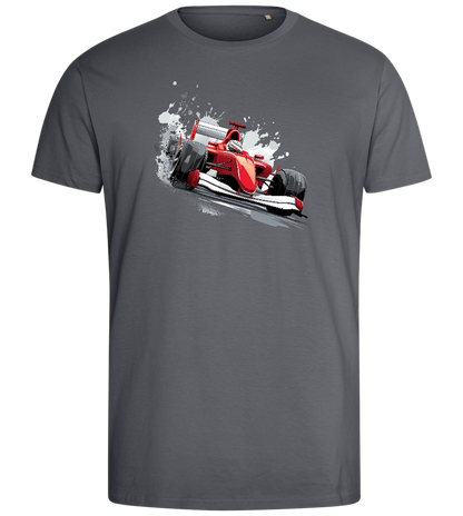 Red F1 Design - Comfort men's fitted t-shirt_MOUSE GREY_front