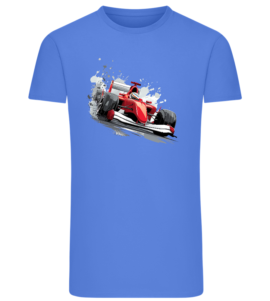 Red F1 Design - Comfort men's fitted t-shirt_ROYAL_front