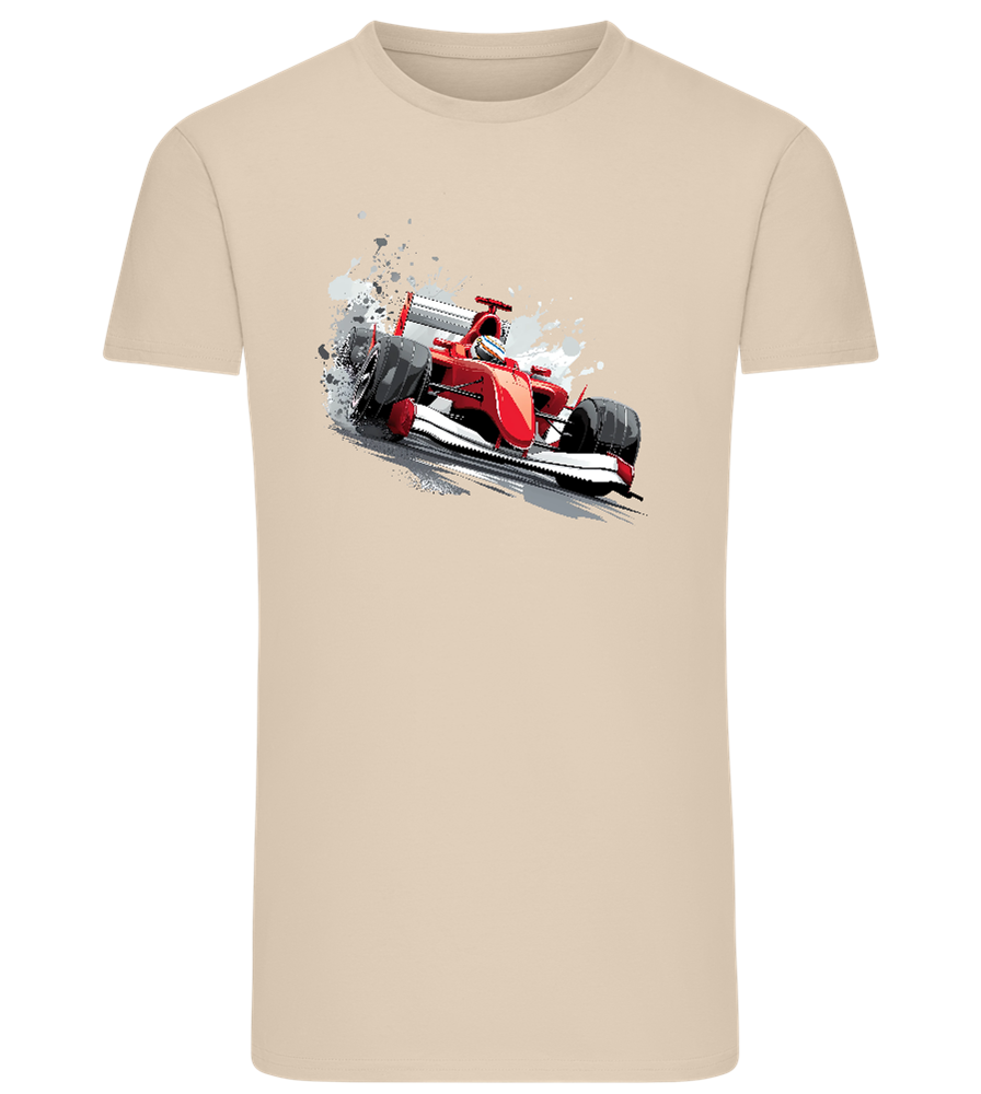 Red F1 Design - Comfort men's fitted t-shirt_SILESTONE_front