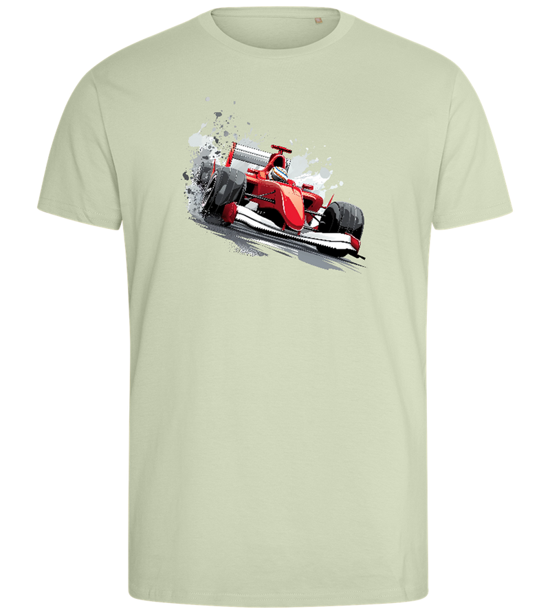 Red F1 Design - Comfort men's fitted t-shirt_SILESTONE_front