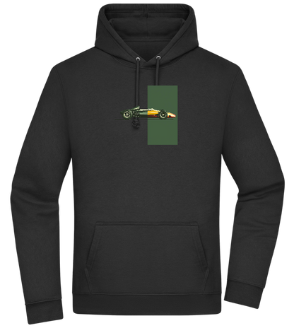 Retro F1 Design - Premium Essential Unisex Hoodie_BLACK_front