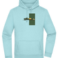 Retro F1 Design - Premium Essential Unisex Hoodie_POOL BLUE_front