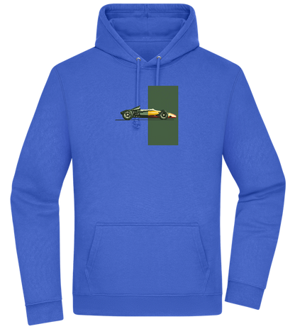 Retro F1 Design - Premium Essential Unisex Hoodie_ROYAL_front