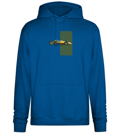 Retro F1 Design - Premium Essential Unisex Hoodie_ROYAL_front