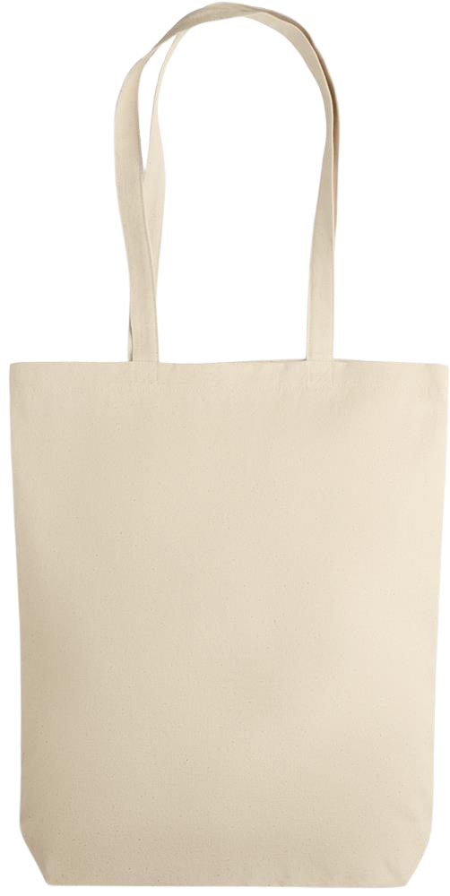 Hate is Out of Date Design - Premium canvas cotton tote bag_BEIGE_back