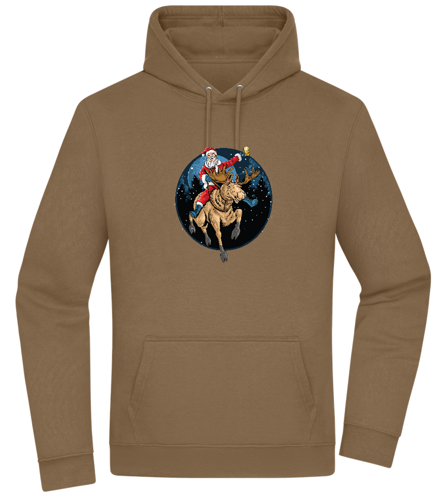 Santa Joyride Design - Premium Essential Unisex Hoodie_ARMY_front