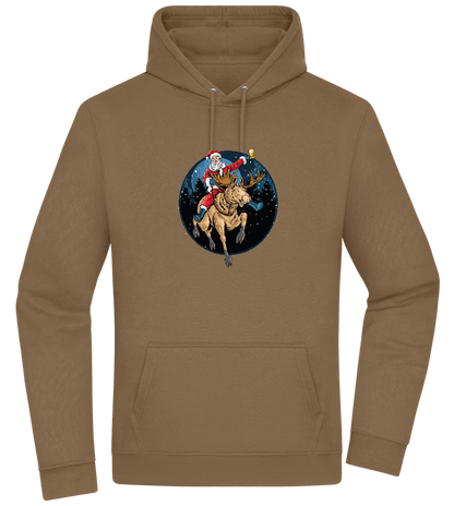 Santa Joyride Design - Premium Essential Unisex Hoodie_ARMY_front